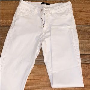 white straight leg flying monkey jeans